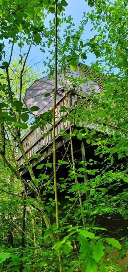 Boshuisje Durbuy Met Zwembad Op Het Park Zewnętrze zdjęcie